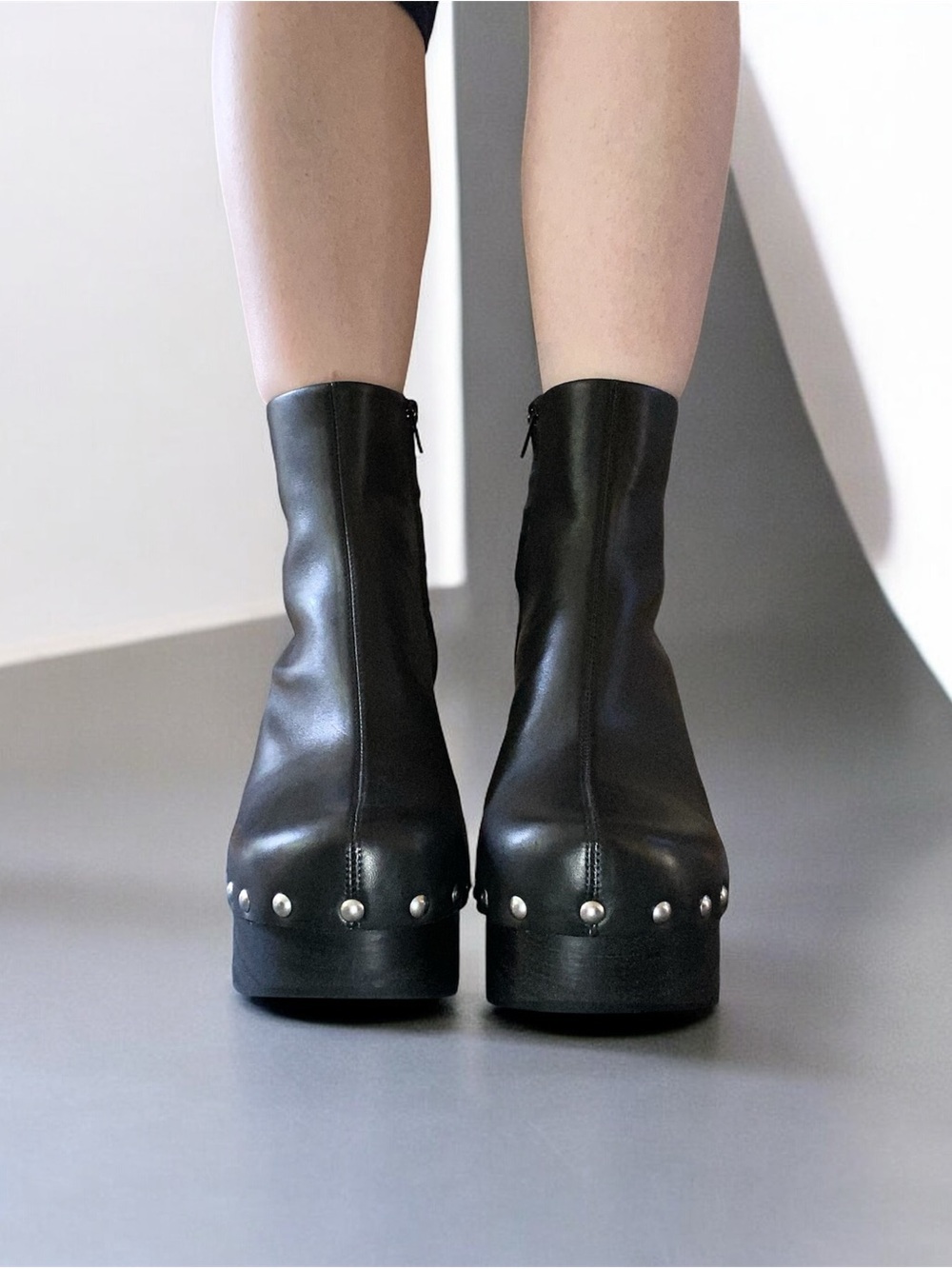 NEW Simon Miller Studded Platform Leather Clog Boots